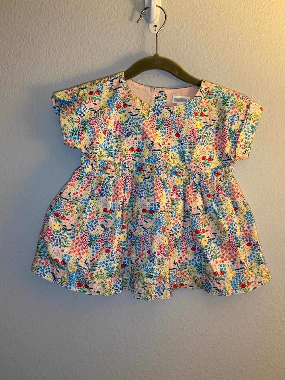 Gymboree Baby Floral Print Dress - Pink Blue Yellow